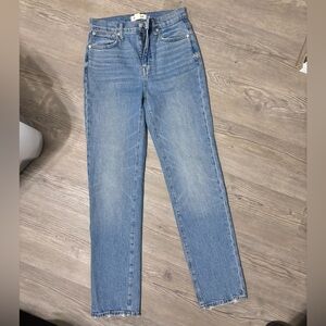 Madewell Blue Straight Leg Jeans